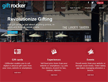 Tablet Screenshot of giftrocker.com